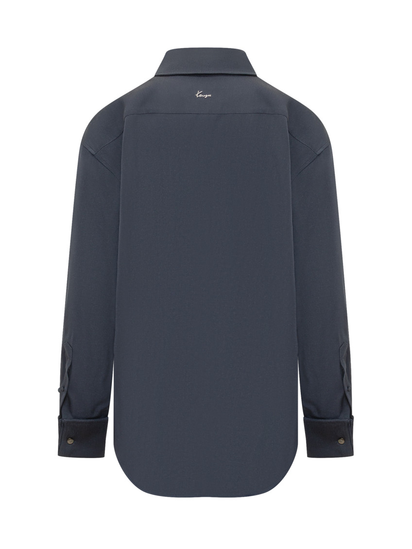 Blue Regular Solid Shirt