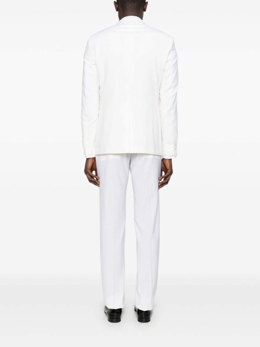 White wool suit