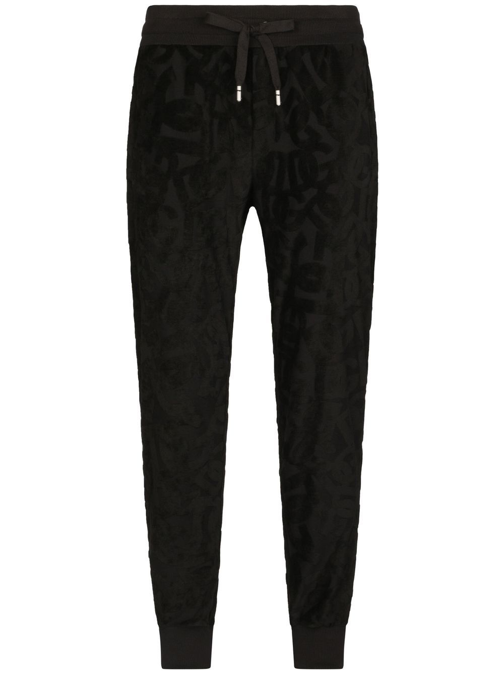 DG logo jacquard track trousers - Black