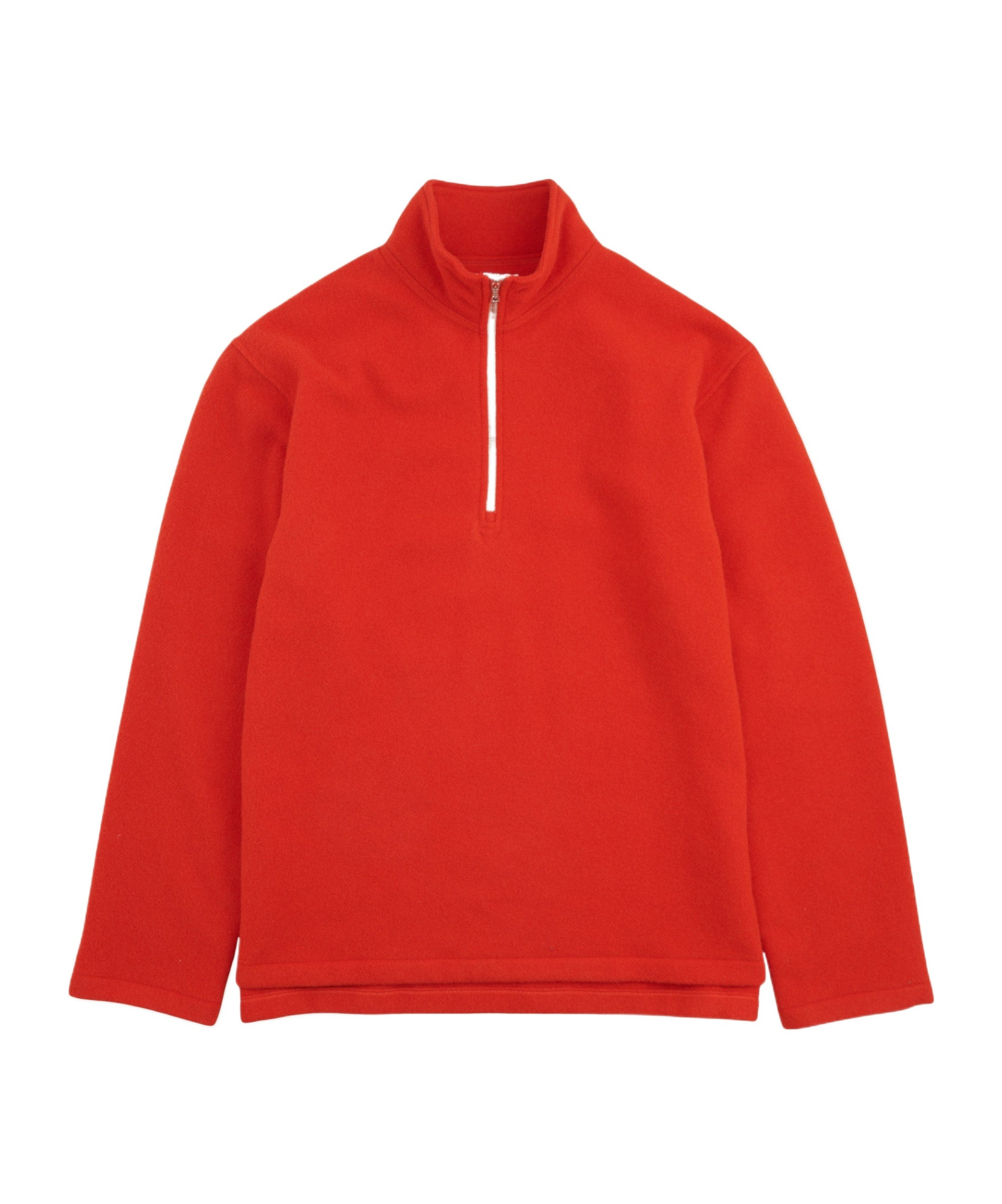 Half-zip wool sweatshirt