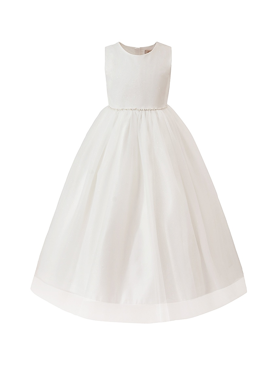 Little Girl's and Girl's Lysandra Dress - White