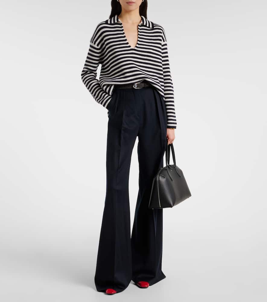 Gomma striped cashmere top