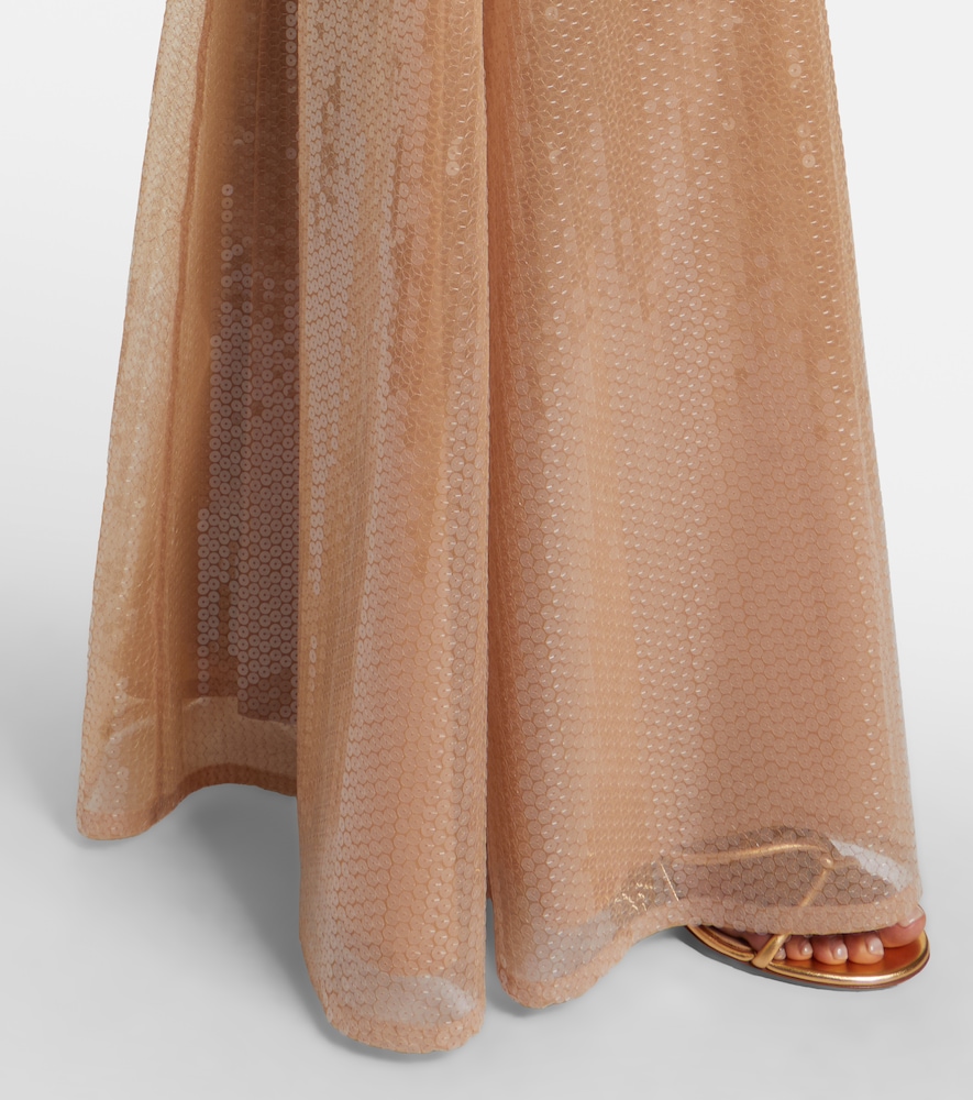 Dégradé sequined gown
