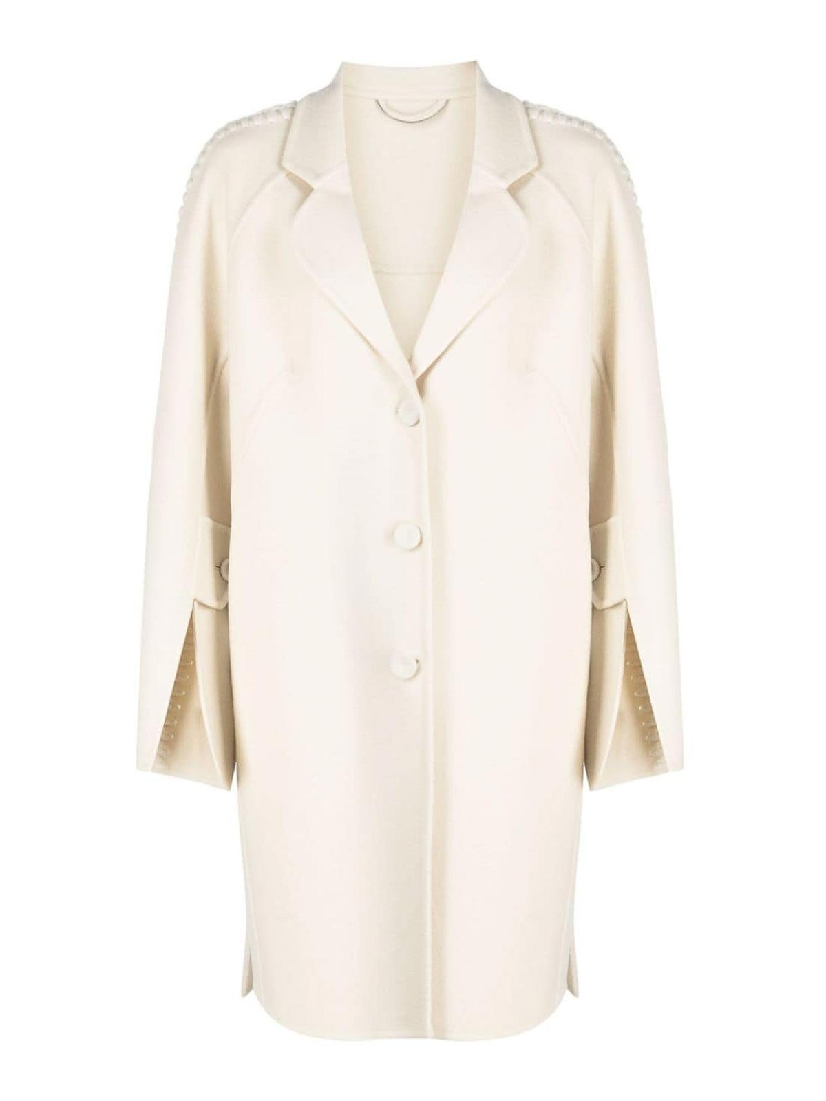 Notched-Lapels Wool Coat