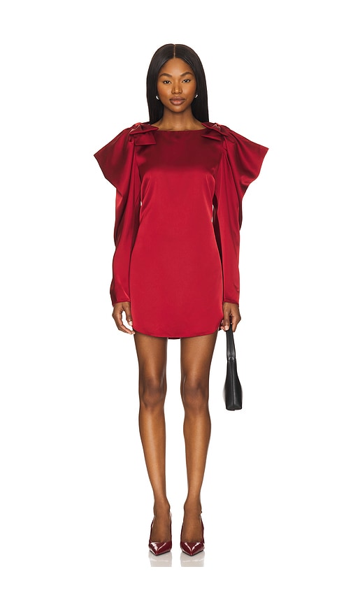 Stone Cold Fox x REVOLVE Mila Mini Dress in Burgundy.  XS. Also in L, M