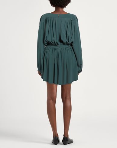 Woman Mini dress Green Size 6 Acetate, Silk