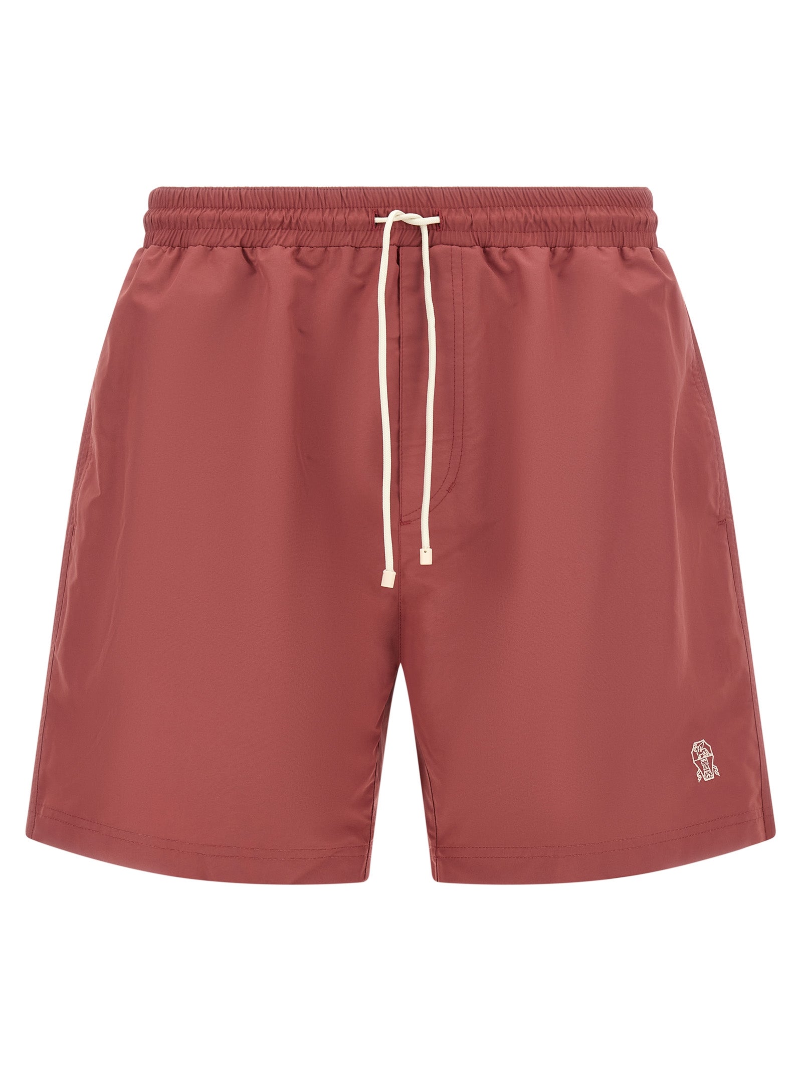 Technical Fabric Swim Shorts — Red