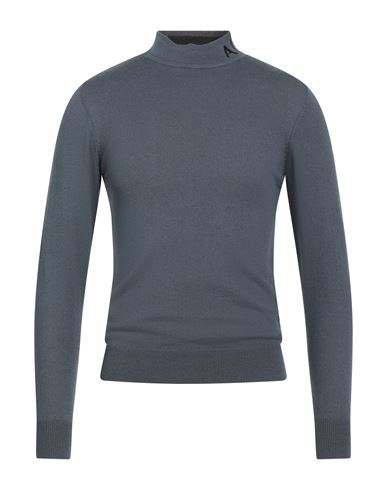 Man Turtleneck Slate blue Size S Acrylic, Virgin Wool