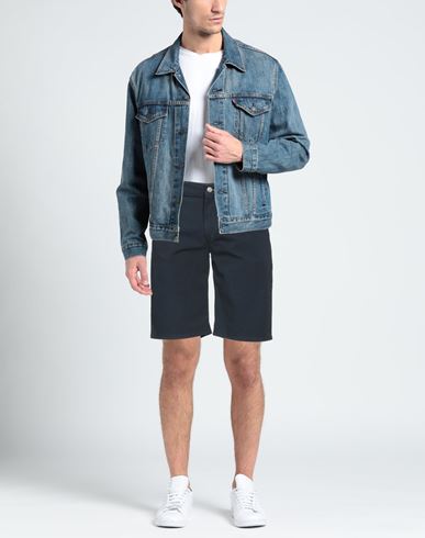 Man Shorts & Bermuda Shorts Midnight blue Size 28 Cotton, Elastane