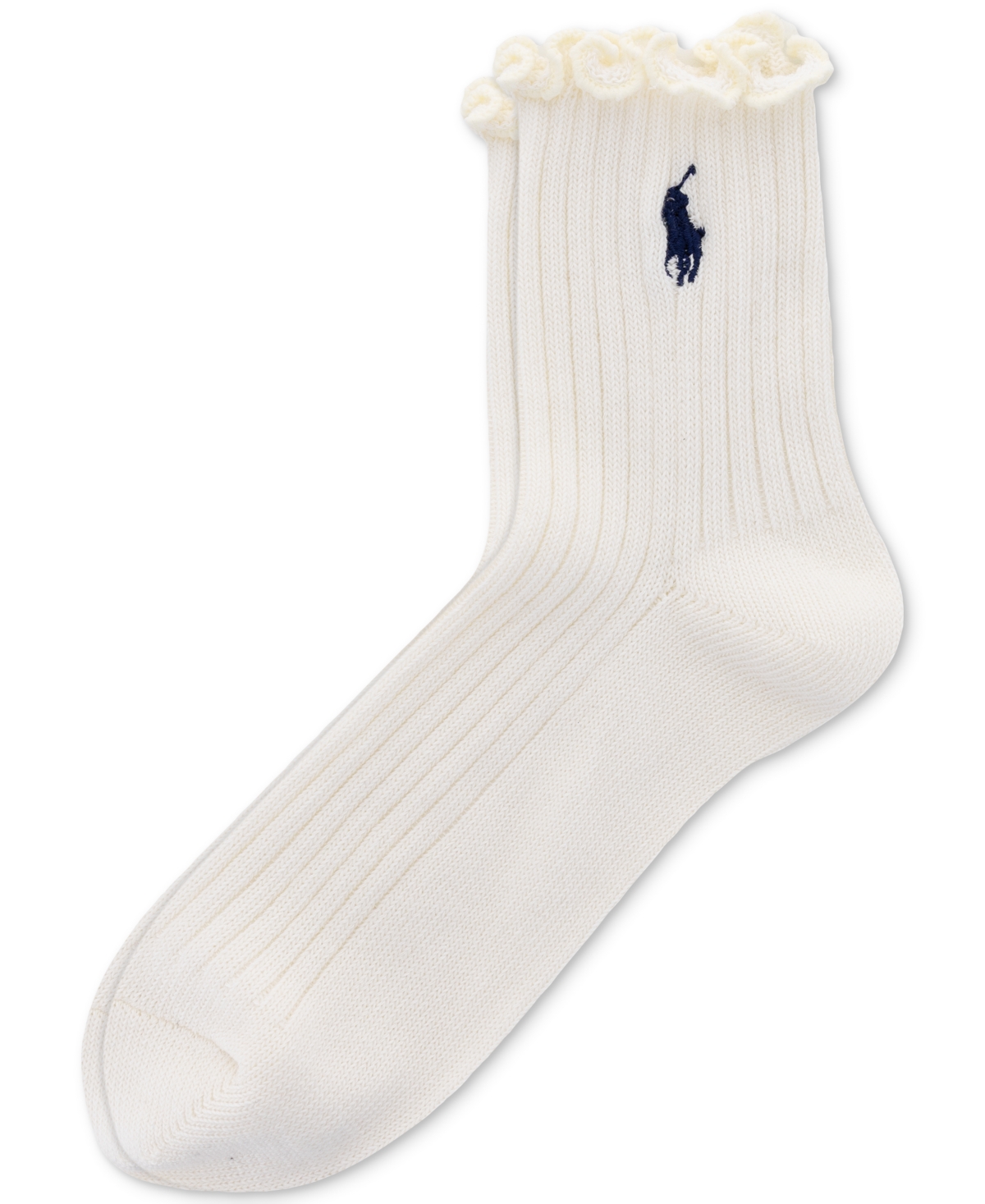 Women's Lettuce Edge Anklet Socks 79132 - Ivory
