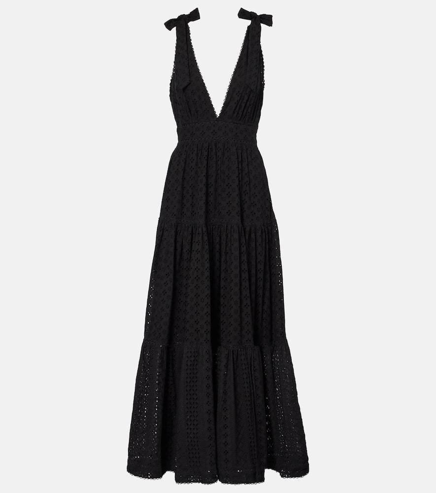 Cara tiered cotton maxi dress