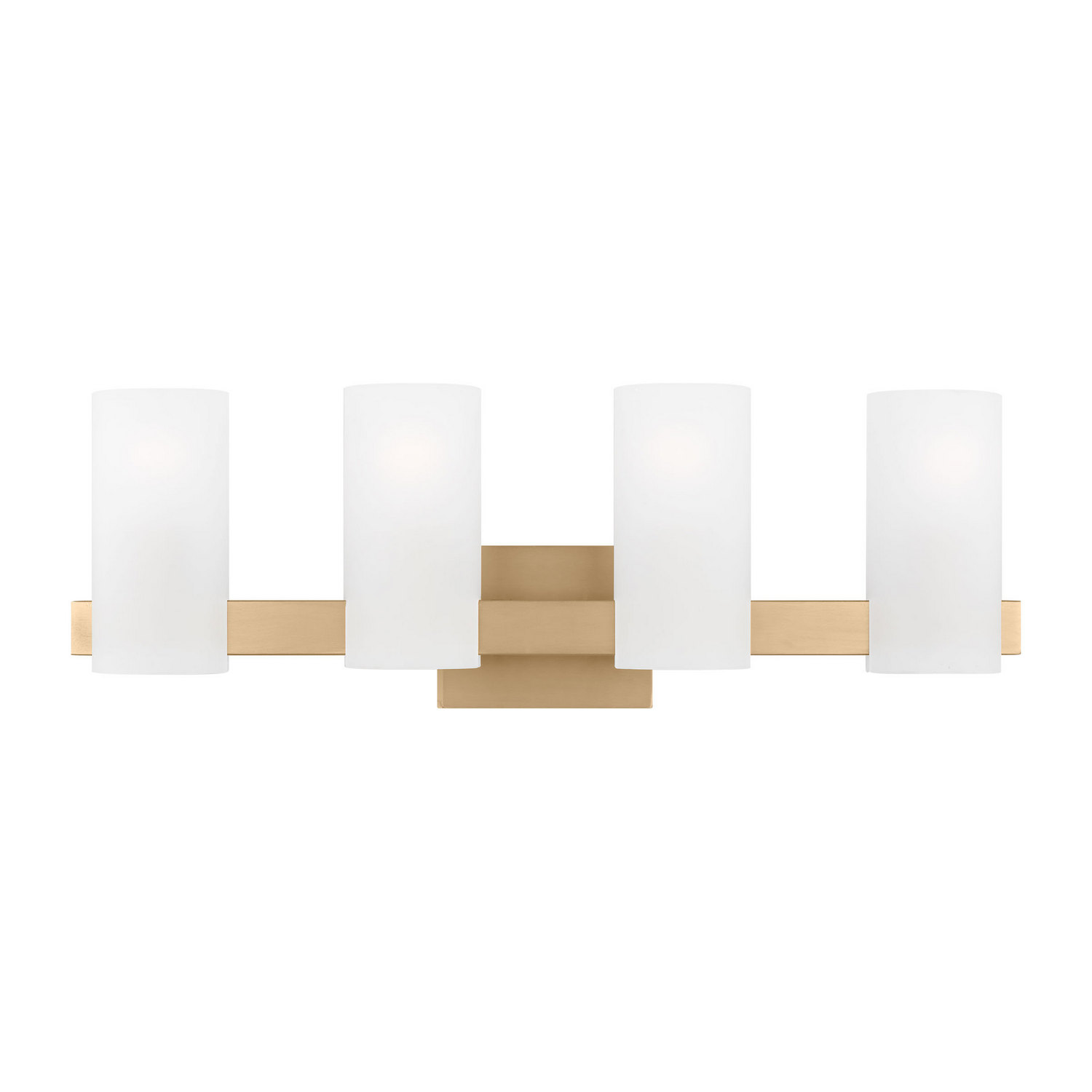 Satin Brass Bathroom Vanity Light from the Rhode Collection