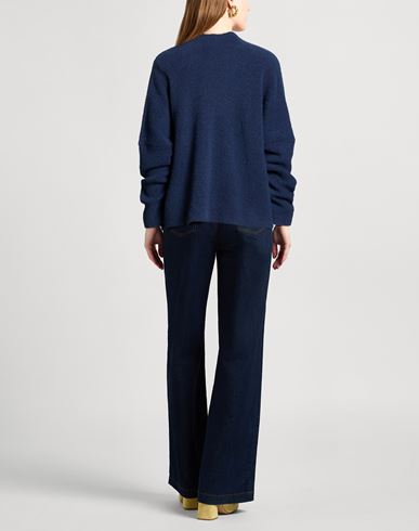 Woman Sweater Navy Size 4 Cashmere, Silk, Elastane