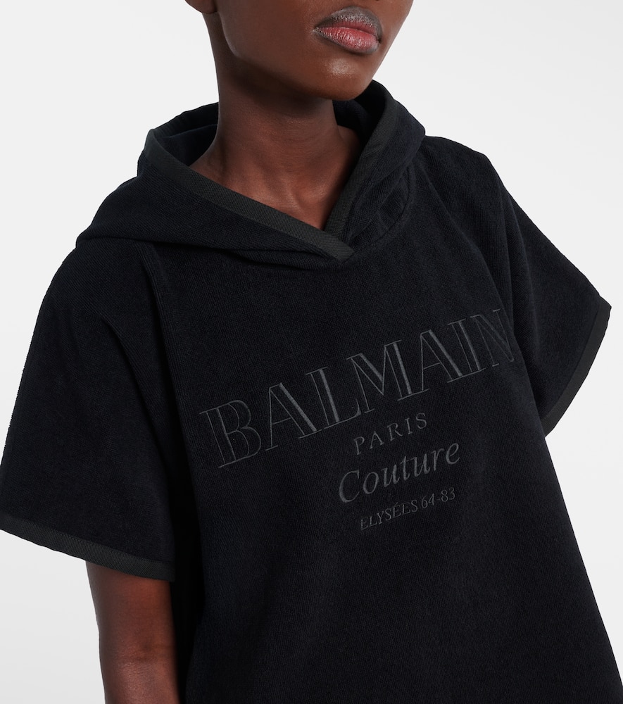 Couture cotton terry beach cover-up