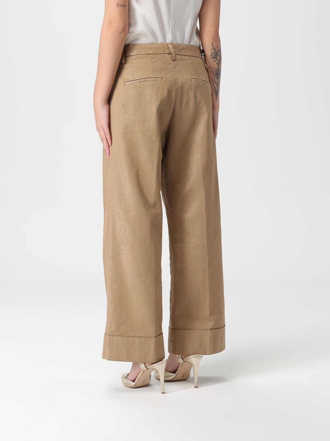 Pants Woman color Beige
