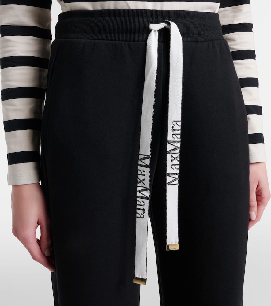 Bali cotton-blend wide-leg pants