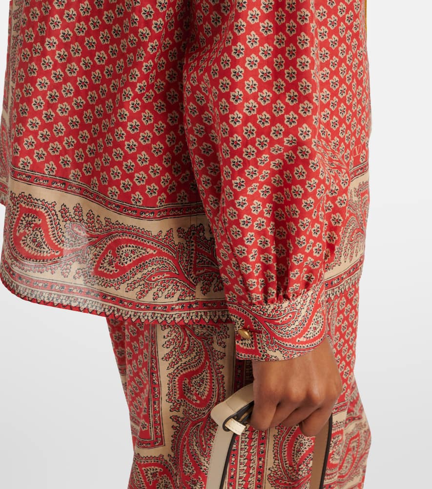 Printed cotton top