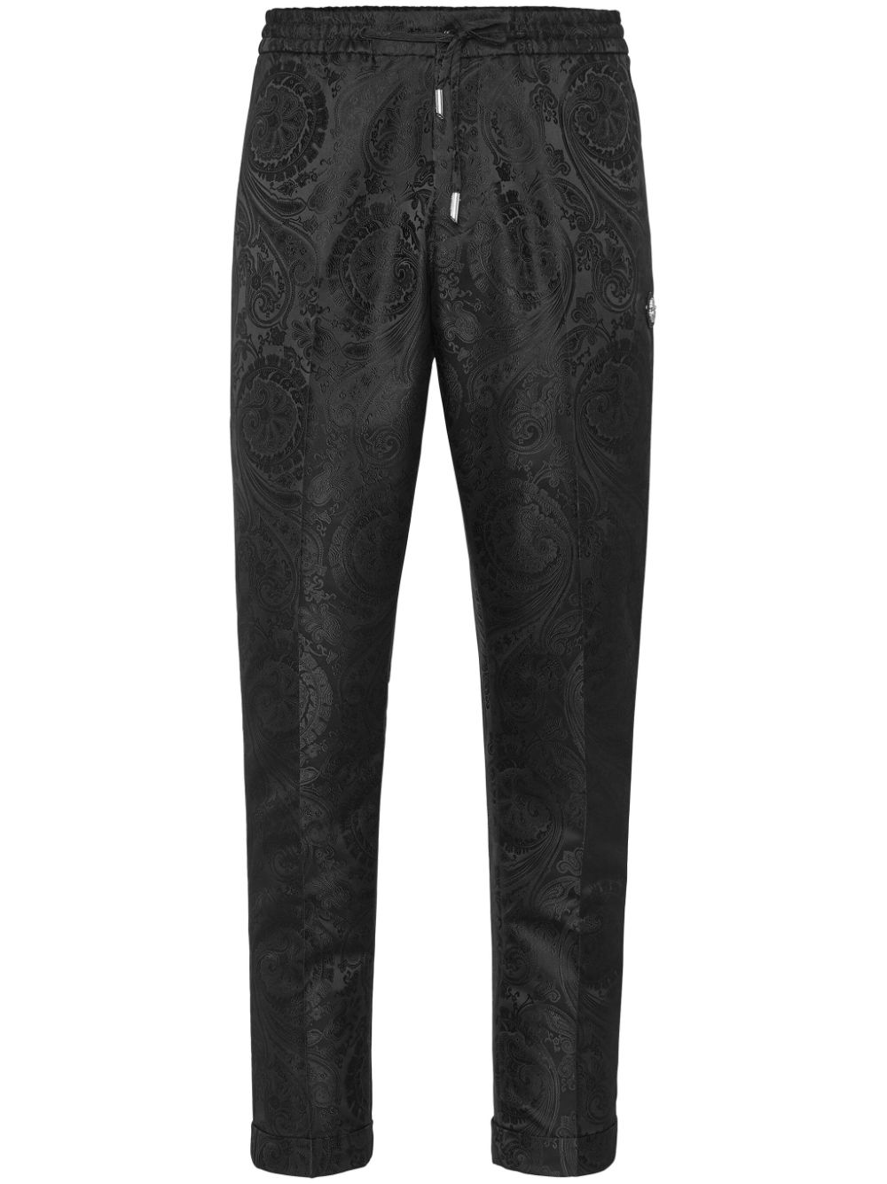 Jacquard trousers - Black
