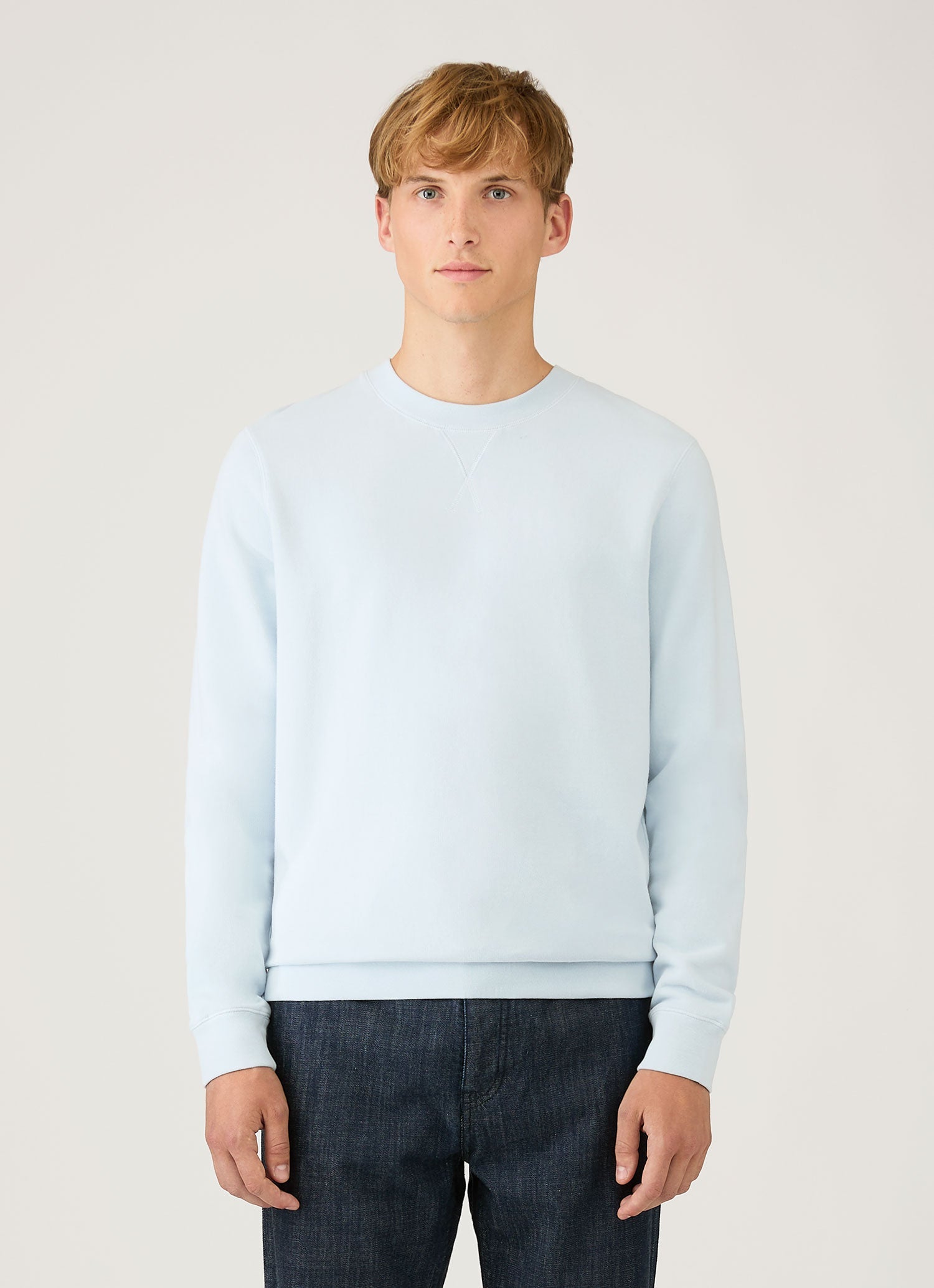 Men's Loopback Sweatshirt in Pastel Blue XL