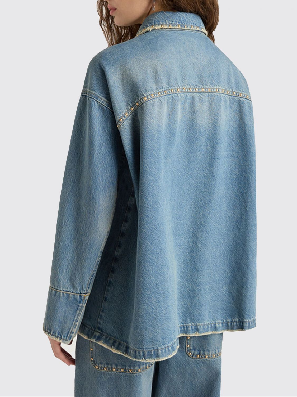 MOMONÌ Jacket Woman color Blue
