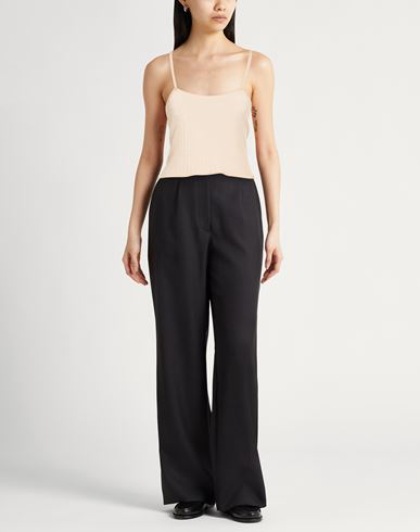 Crème Woman Top Beige Size L Acrylic, Merino Wool, Viscose