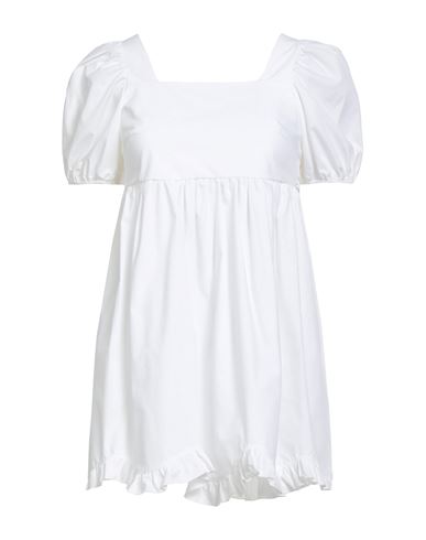 Woman Mini dress White Size ONESIZE Cotton