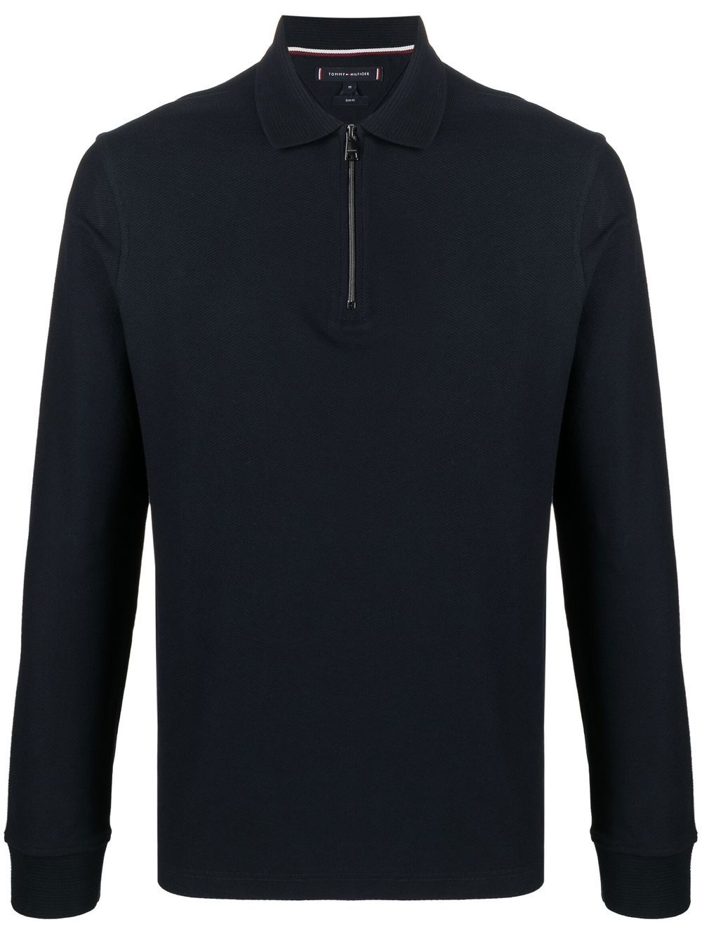 Long-sleeve polo shirt - Blue