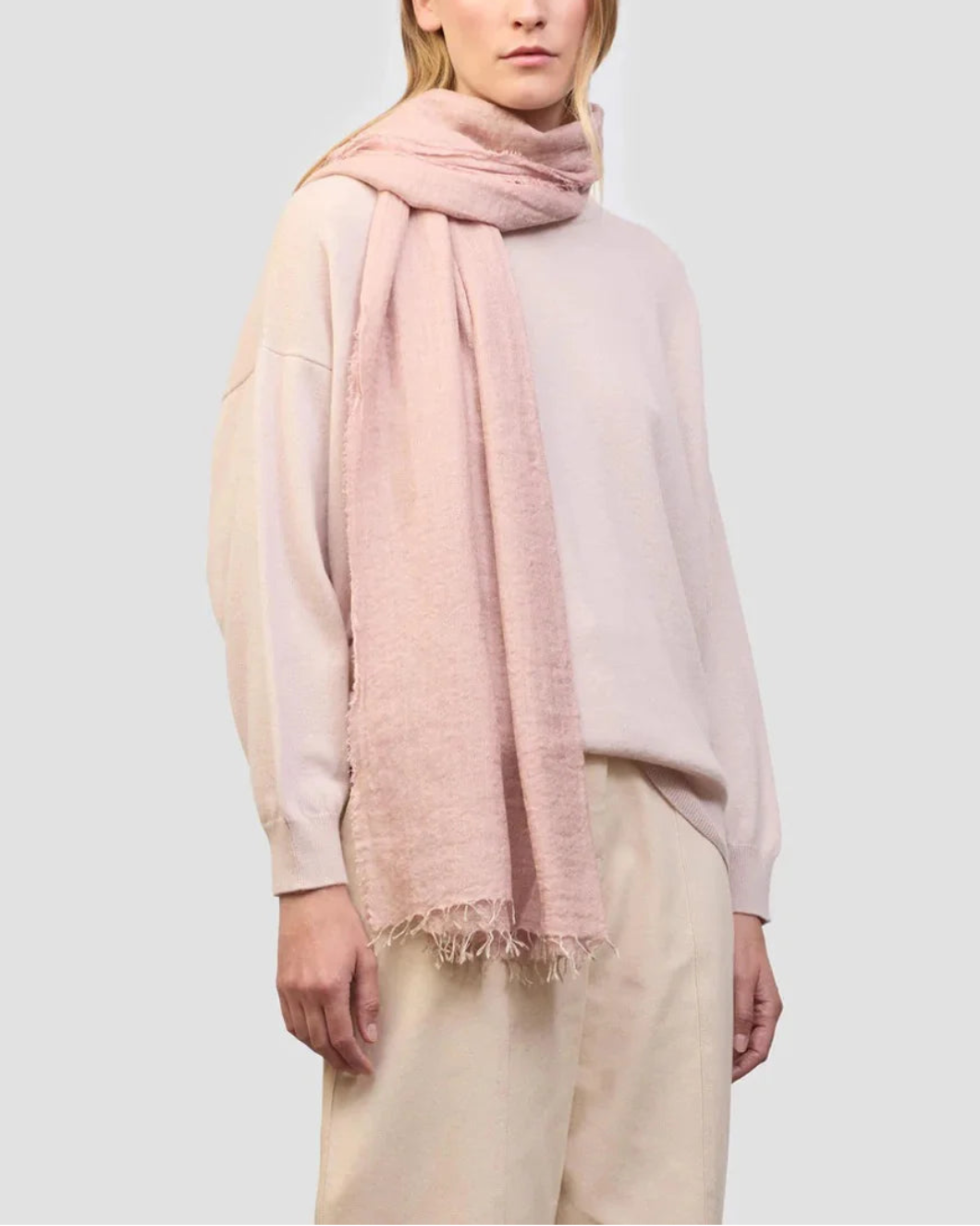 Staffa Solid Scarf Rosa Pink