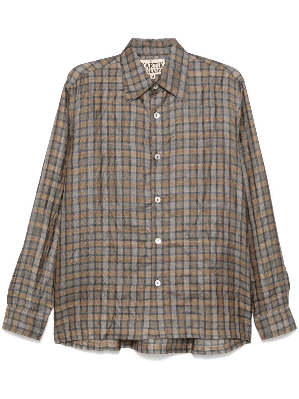Check-pattern shirt - Green