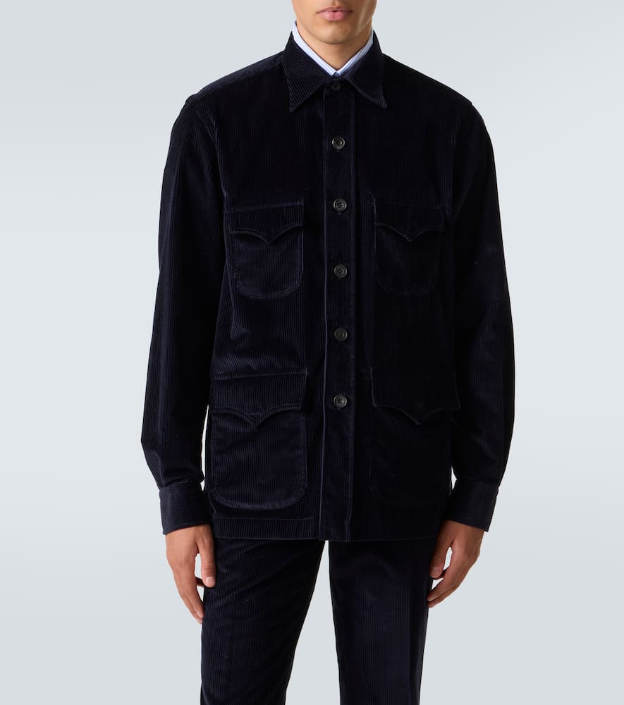 Cotton corduroy Western shirt