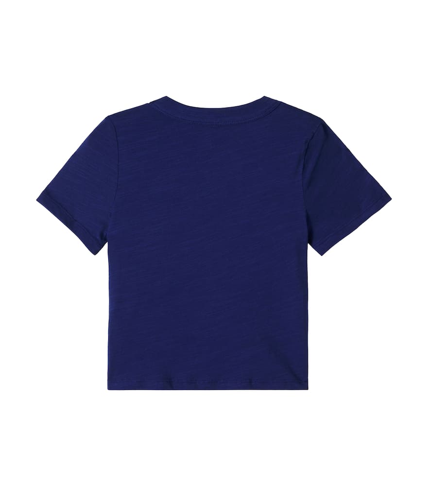 Embroidered cotton jersey T-shirt