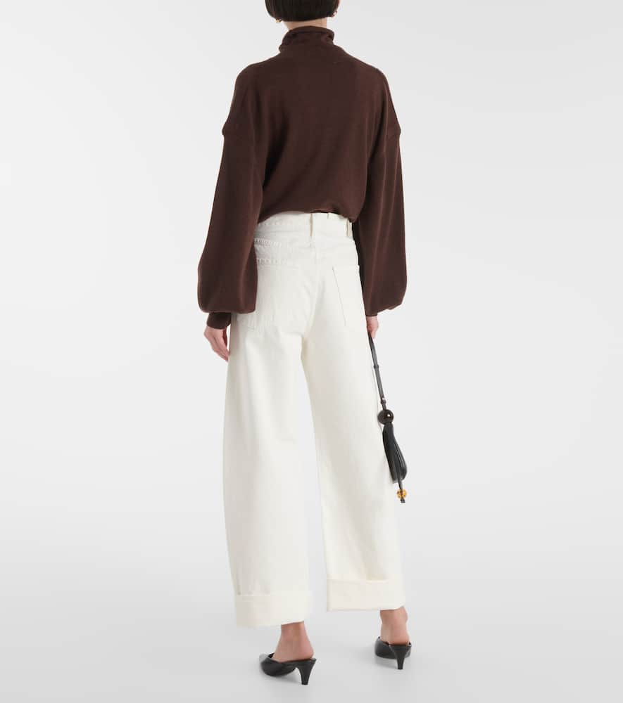 Ayla mid-rise wide-leg jeans