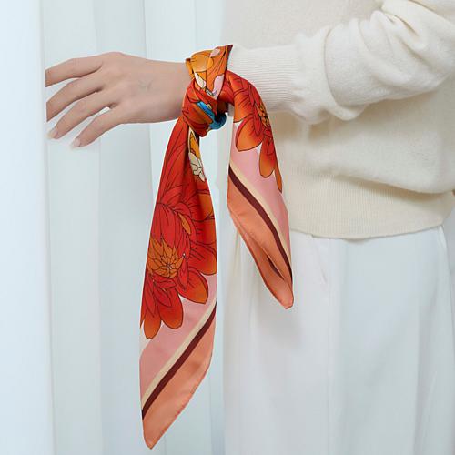The Positano Satin Faux-Silk Scarf