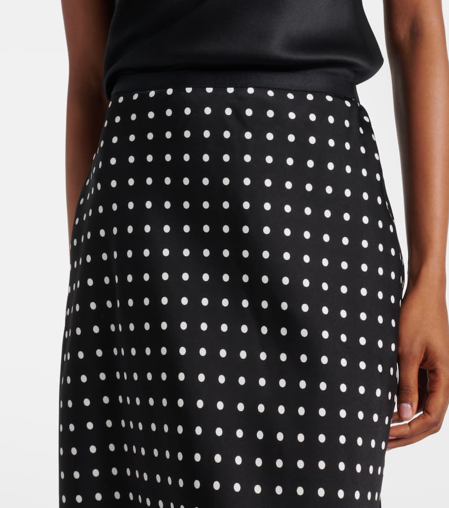 Polka-dot slip skirt