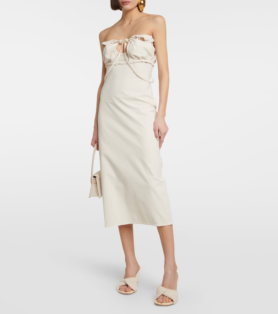 La Robe Bikini cotton-blend midi dress