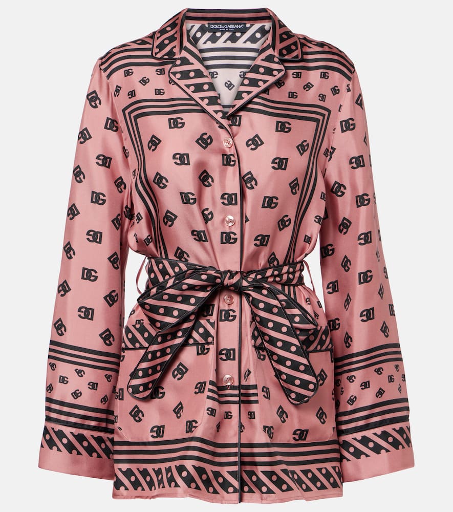 DG silk satin shirt