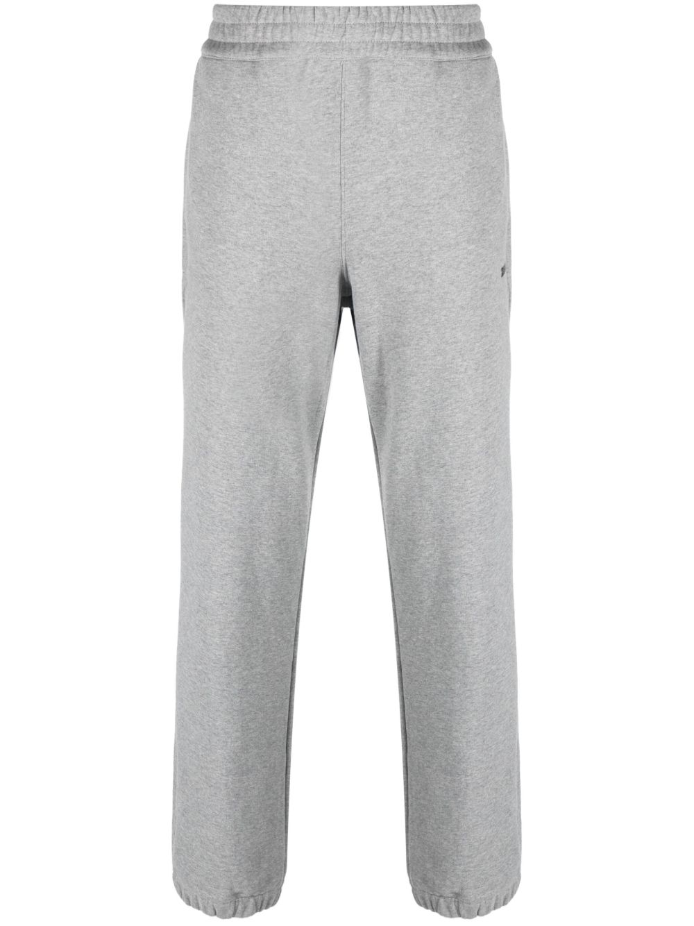 Zegna logo-embossed cotton track pants - Grey