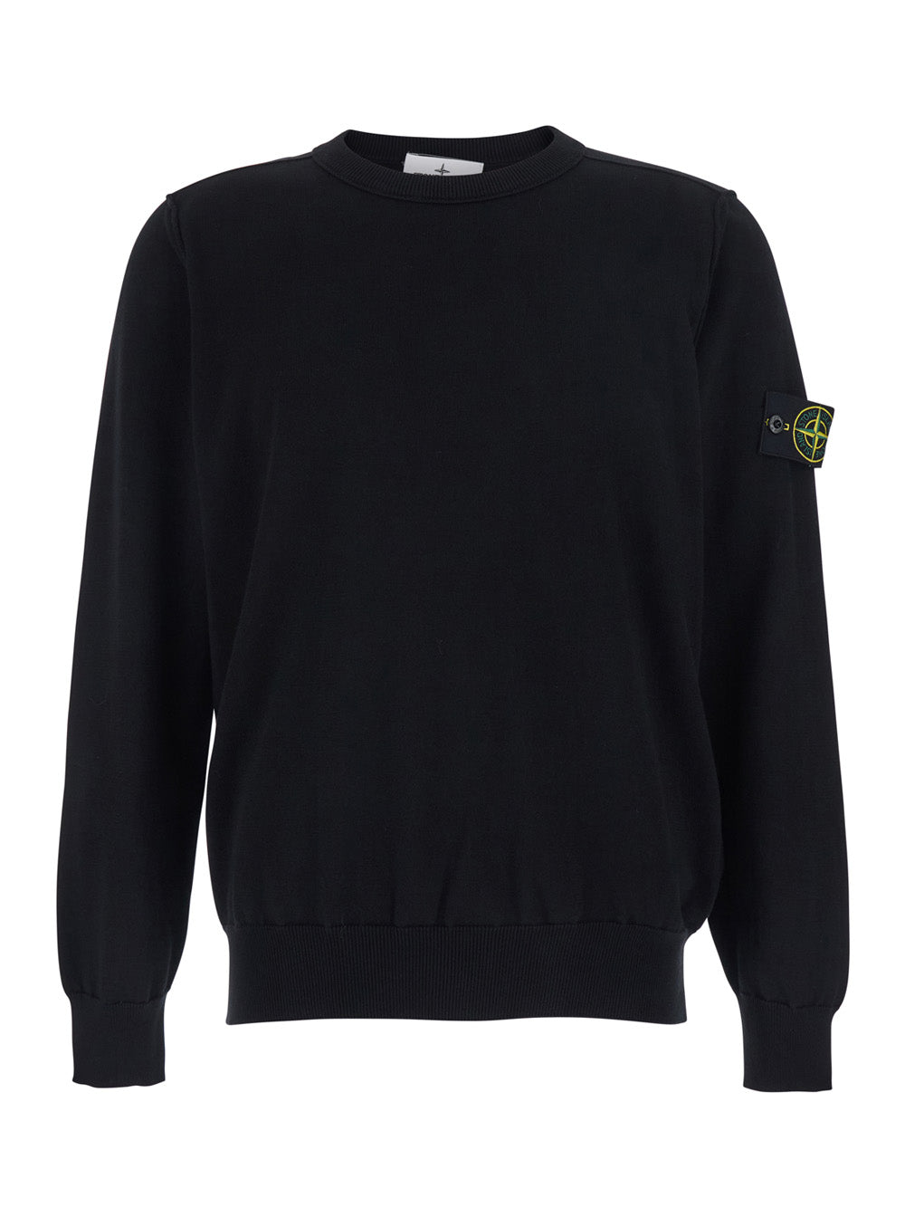 Logo-Patch Cotton T-Shirt — Black