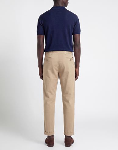 Man Pants Beige Size 28 Cotton, Elastane