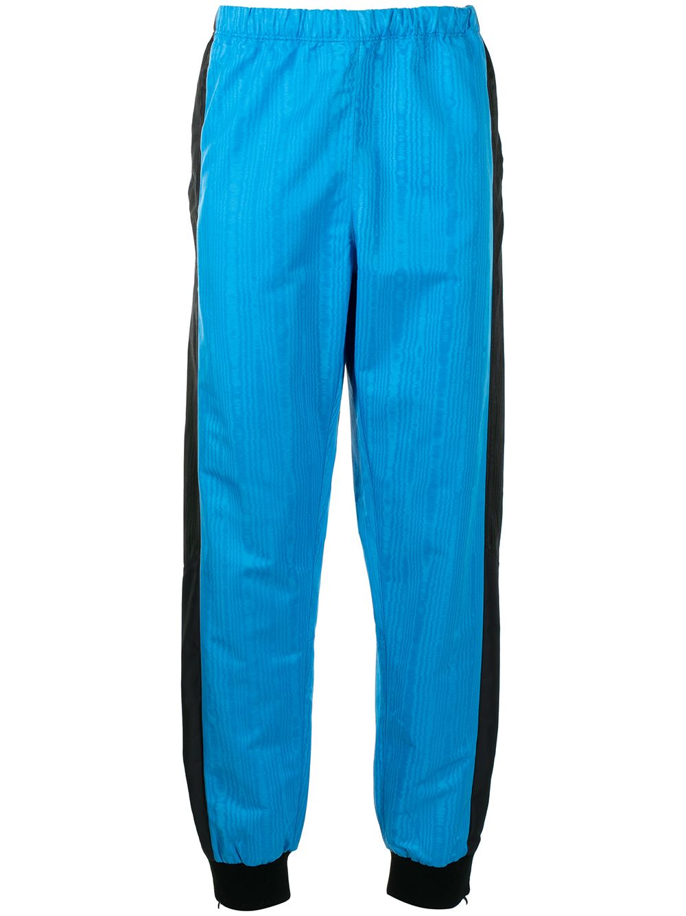 Satin-finish track pants - Blue