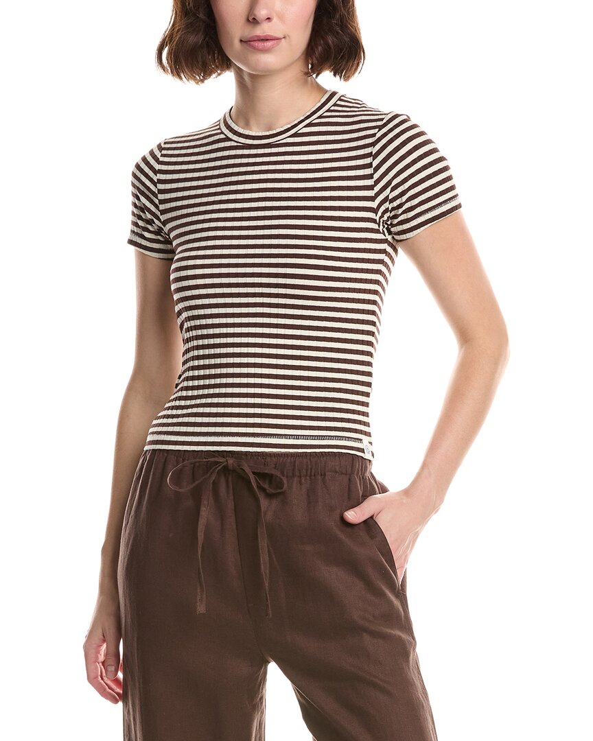 Luca Stripe Rib Baby T-Shirt