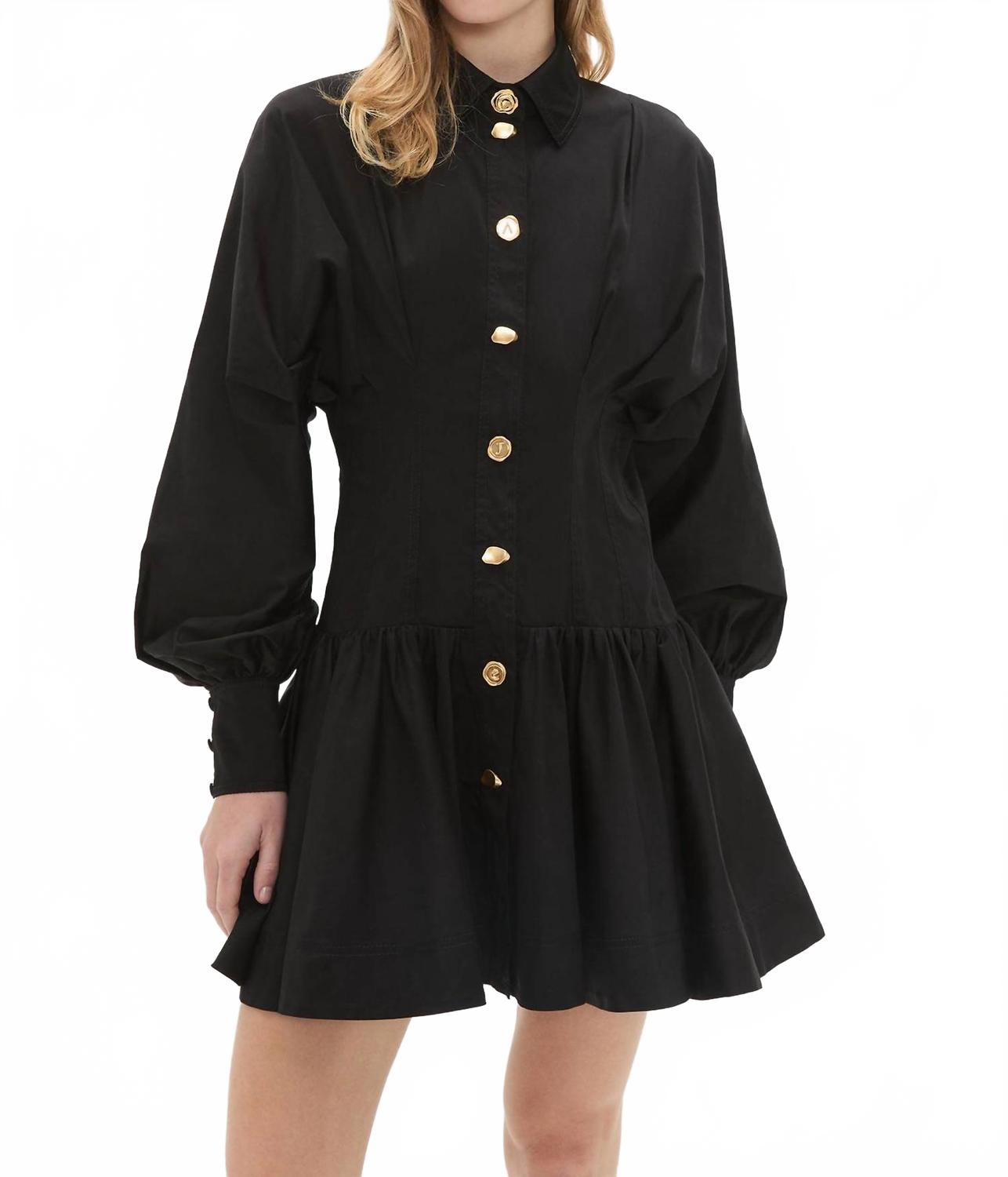 Alexa Mini Dress In Black