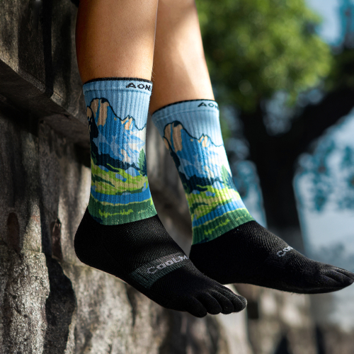 Clever S43 Blue Running Toe Socks