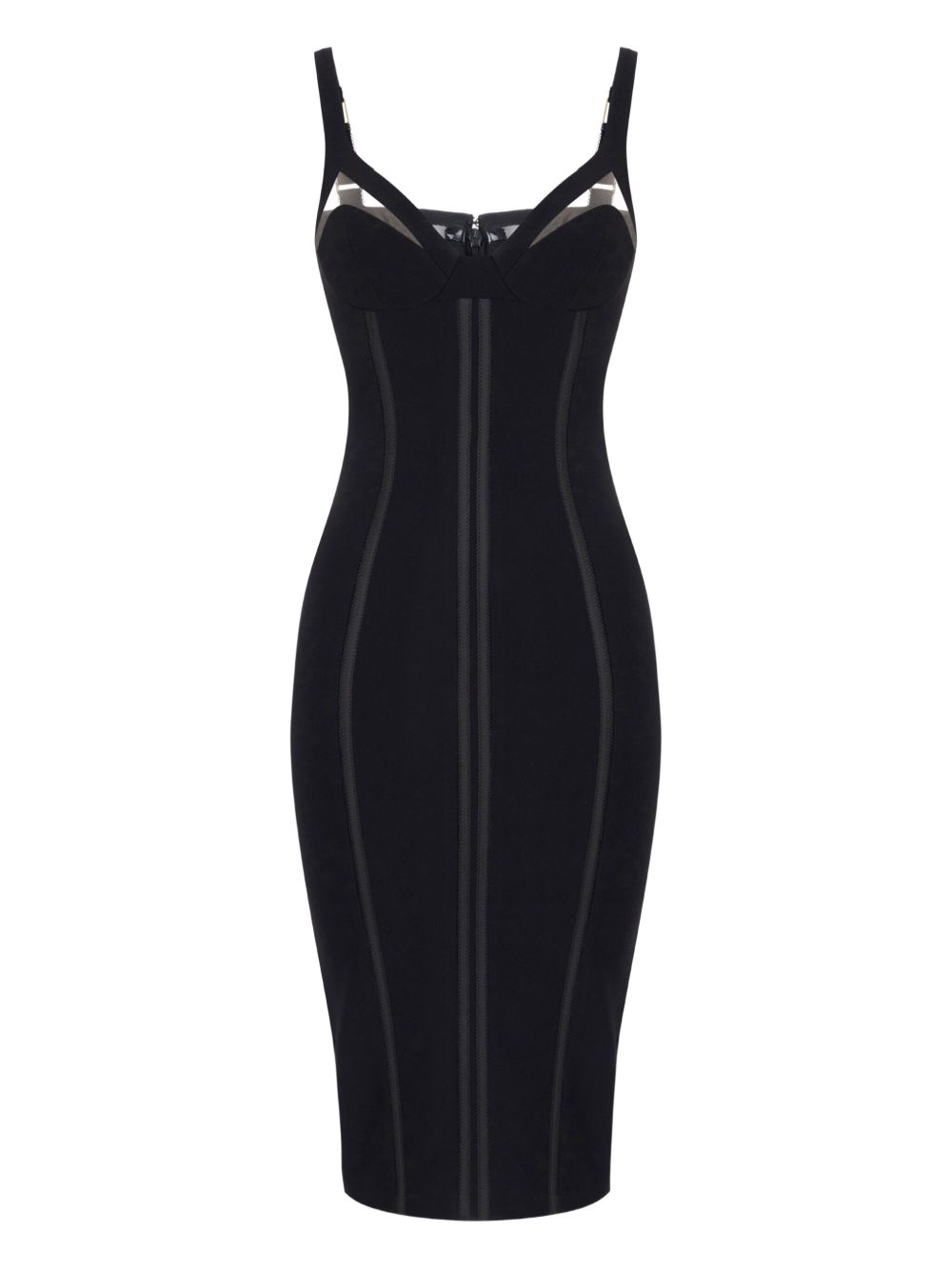 Strappy bodycon dress - Black
