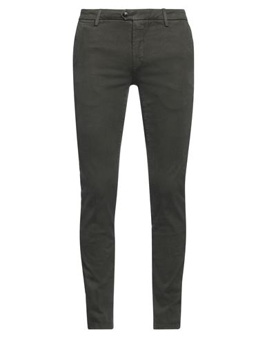 Teleria Zed Man Pants Dark green Size 30 Cotton, Elastane