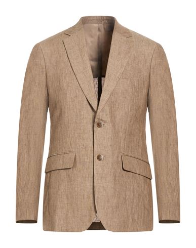 Man Blazer Light brown Size 38 Linen