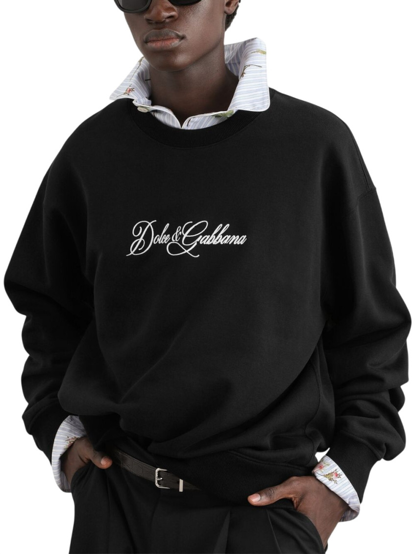 Black Crew Neck Sweatshirt