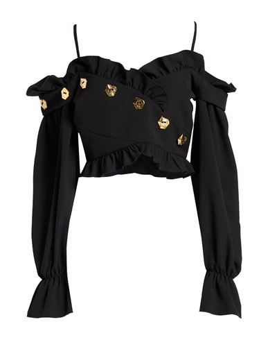 Woman Top Black Size S Polyester, Elastane