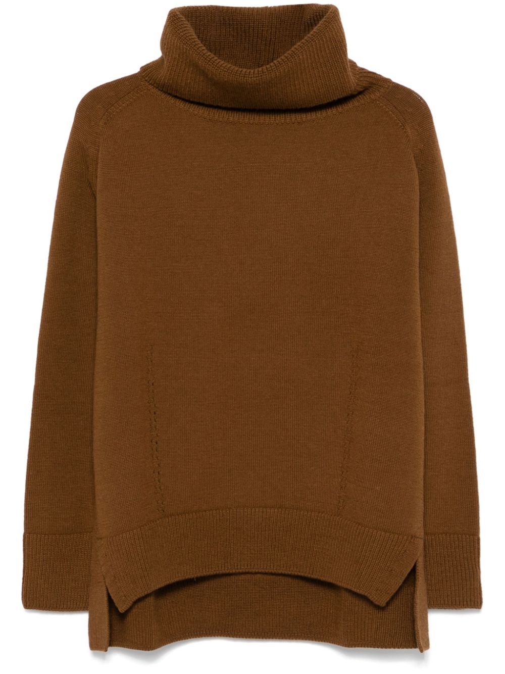 X Comme Des Garçons roll-neck sweater - Brown