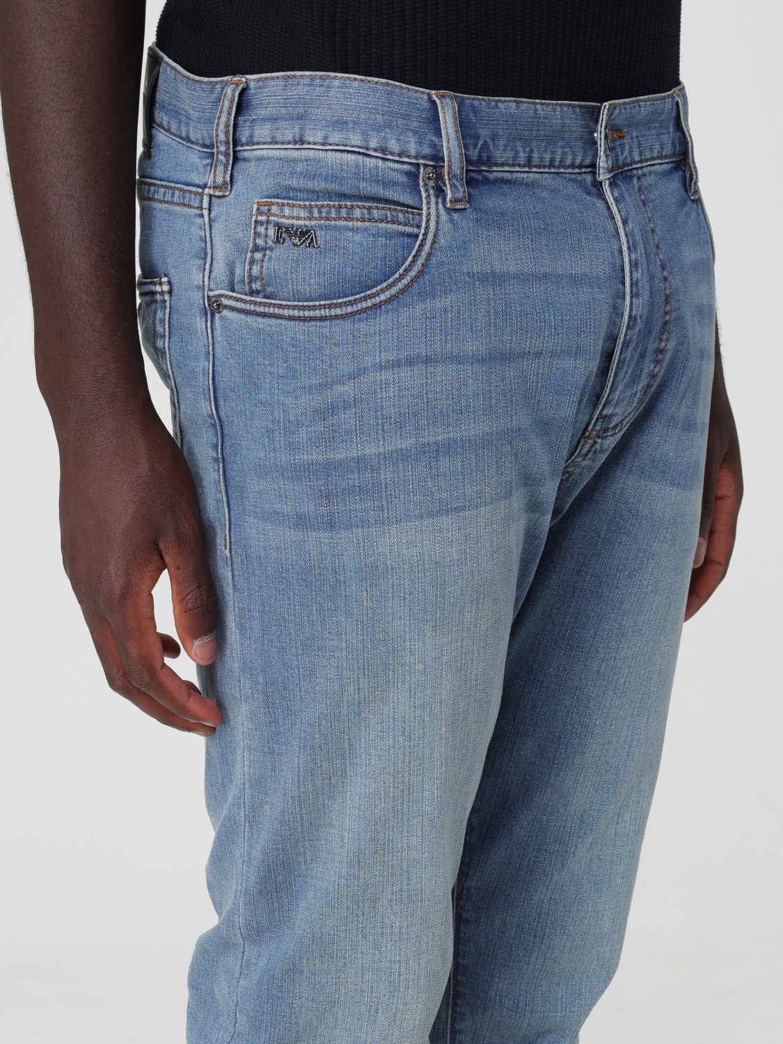 Jeans Men color Stone Washed